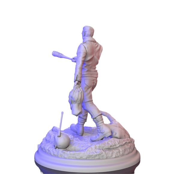 The Walking Dead Negan 3D Printed Model Unpainted Unassembled GK 1:8 Scale - Picture 5 of 7
